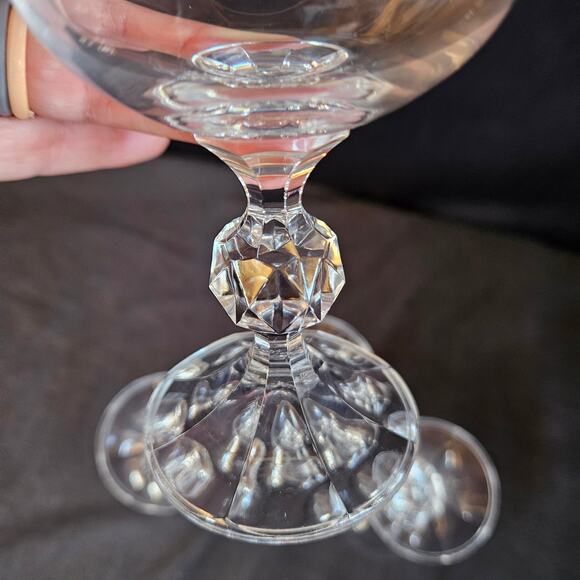 Bohemia Crystal Claudia Water Goblet Wine Glasses Set of 4 Ball Stem 5.5" - Picture 5 of 7